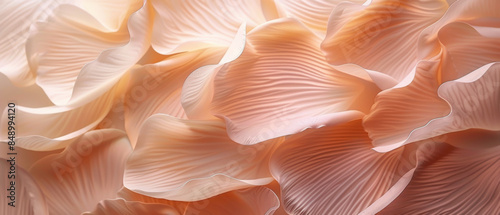 Captivating pastel beige flower petals in minimalistic design.