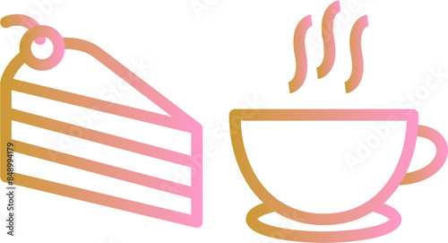 Coffee Served Vector Icon