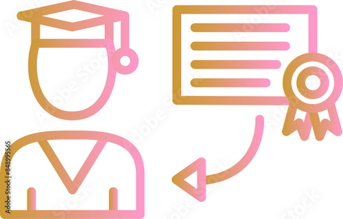 Receiving Degree Vector Icon