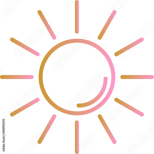 UV Radiation Vector Icon
