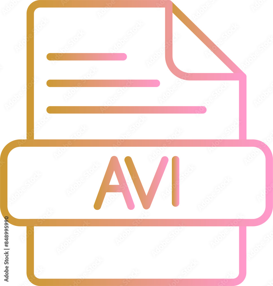 AVI Vector Icon AVI Vector Icon
