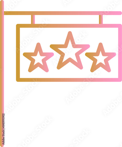 Hotel Sign Vector Icon