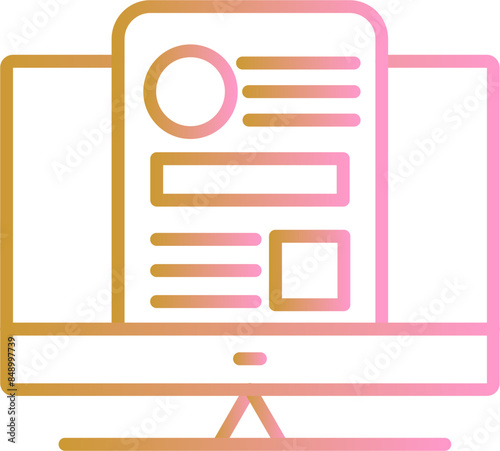 Content Production Vector Icon