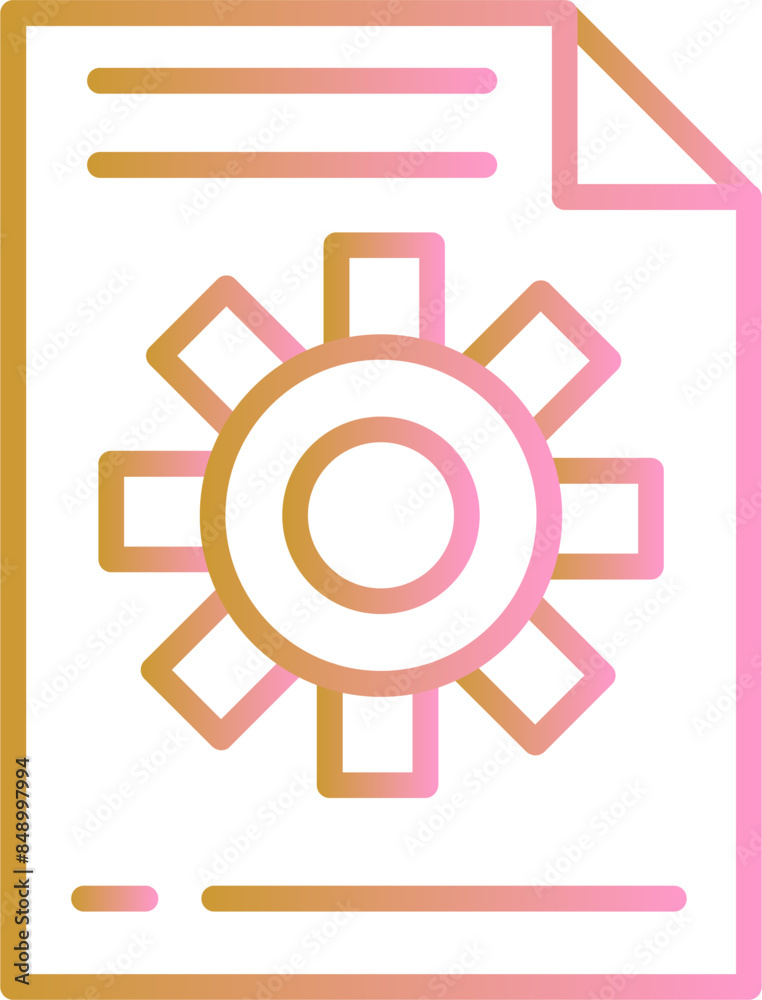 Content Management Vector Icon