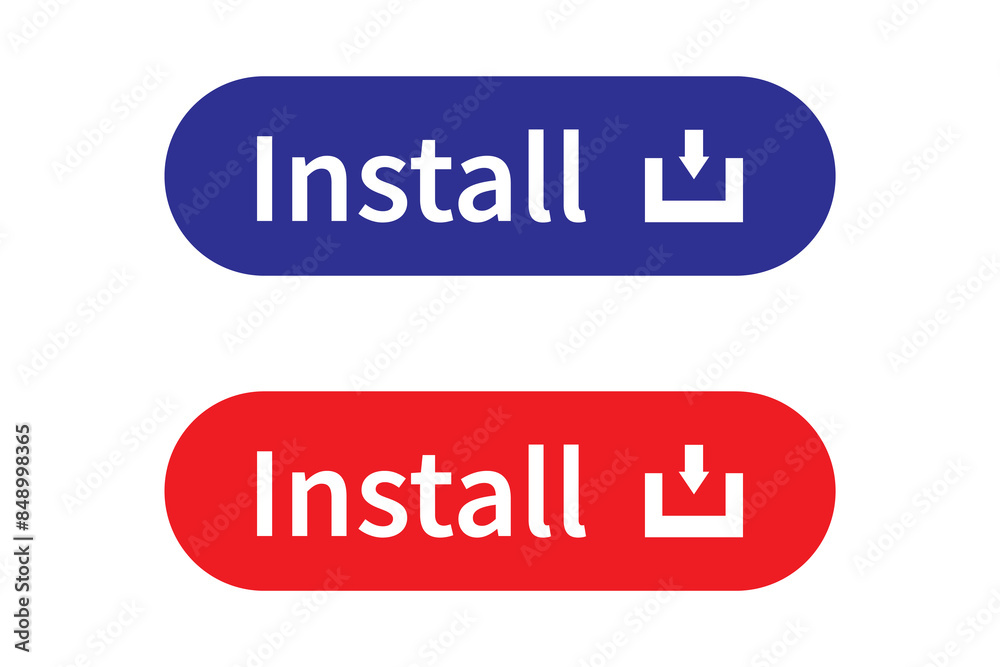 Install, download and upload buttons design for website. Download icon button. Downloading vector icon design. Download icon or install symbol vector illustration on white background. Install, download and upload buttons design for website. Download icon button. Downloading vector icon design. Download icon or install symbol vector illustration on white background.