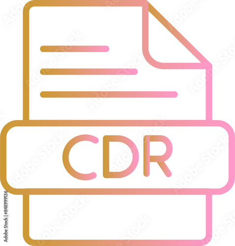 CDR Vector Icon