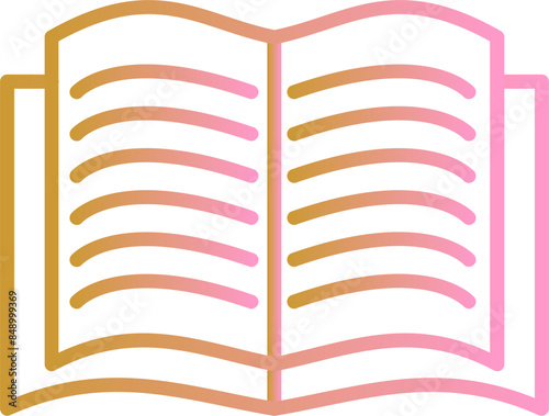 Textbook Vector Icon