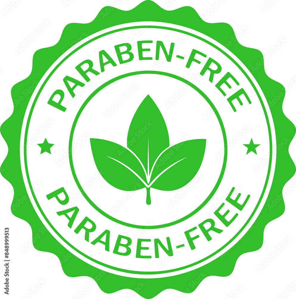 Paraben free stamp badge Paraben free stamp badge