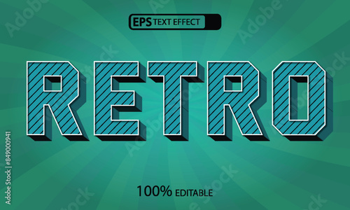 Retro text effect