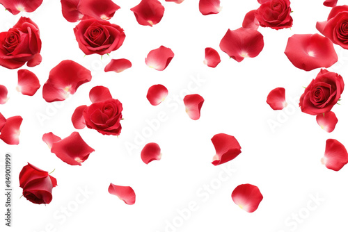 The Dance of Scarlet Dreams on a Clear PNG or White Background.