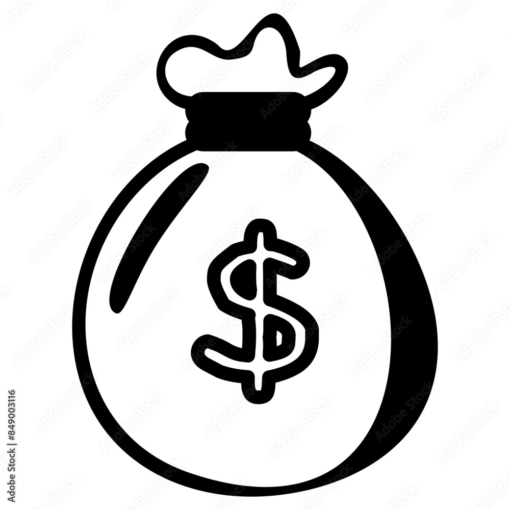 Hand drawn business icon Hand drawn business icon
