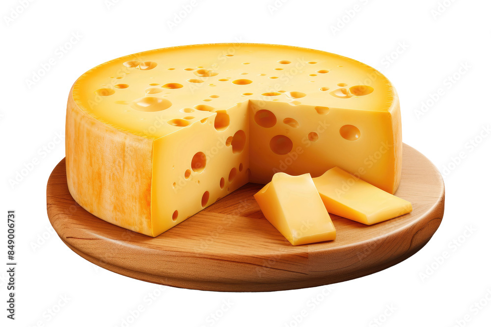 Savoring Serenity: A Rustic Cheese Delight on a Clear PNG or White Background. Savoring Serenity: A Rustic Cheese Delight on a Clear PNG or White Background.