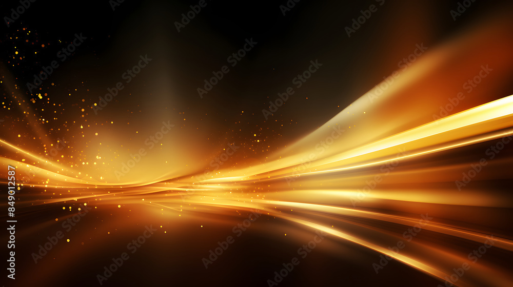 abstract image of creative glittering gold wave curvy line design elements with minimal texture reflecting on isolated on black background abstract image of creative glittering gold wave curvy line design elements with minimal texture reflecting on isolated on black background