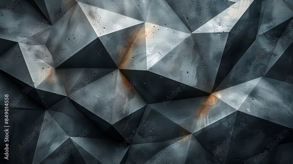 Abstract geometric background with a textured, metallic surface in shades of gray and brown. Abstract geometric background with a textured, metallic surface in shades of gray and brown.
