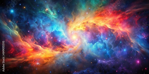 Colorful galaxy clouds nebula in beautiful vibrant hues, colorful, galaxy, clouds, nebula, beautiful, vibrant, hues