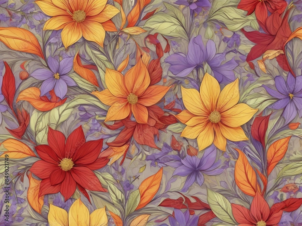 seamless floral pattern seamless floral pattern