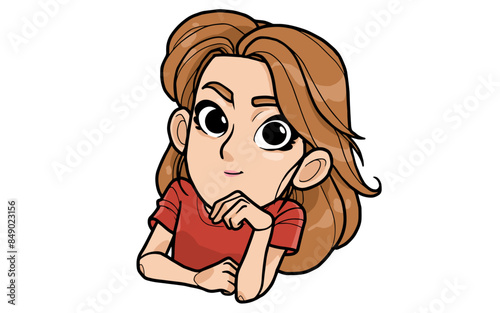 Smiling Woman Character RG