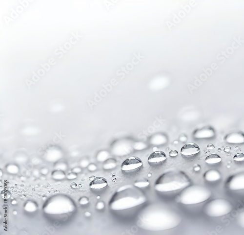 Wallpaper Mural drops of water, abstract, drops, wet, dew, texture, liquid, blue, aqua, nature, bubble, droplet, surface, leaf, clean, bubbles Torontodigital.ca