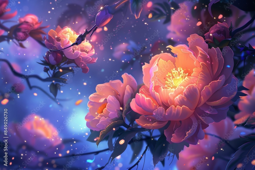 A relaxing and rejuvenating environment with flowers A relaxing and rejuvenating environment with flowers