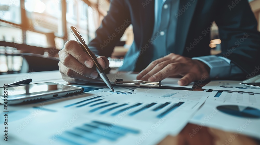 Accountant Preparing Financial Statements