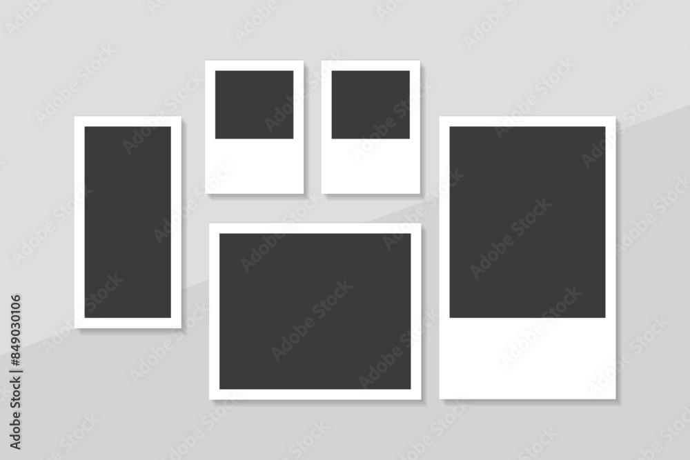 blank photo frames collagel, Moodboard template mockup design. blank photo frames collagel, Moodboard template mockup design.