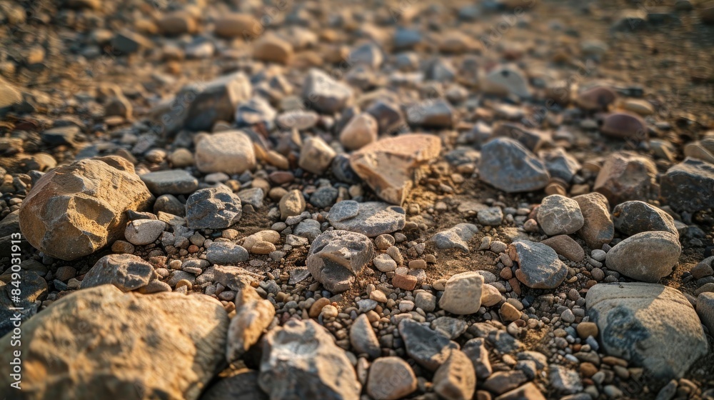Attractive rocks scattered on the earth Attractive rocks scattered on the earth