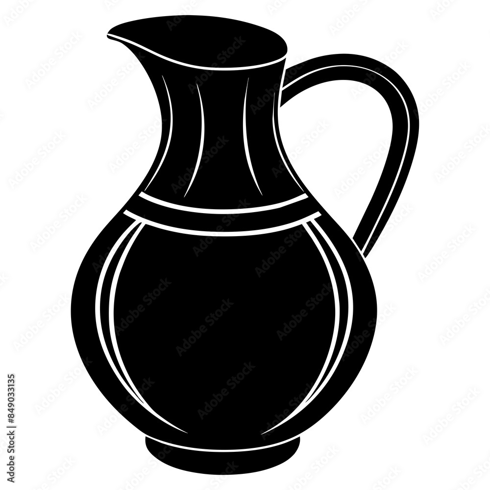 beautiful jug vector silhouette illustration svg file beautiful jug vector silhouette illustration svg file