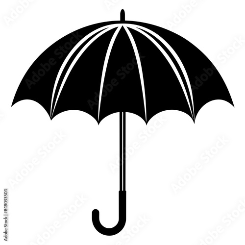 umbrella vector silhouette illustration svg file