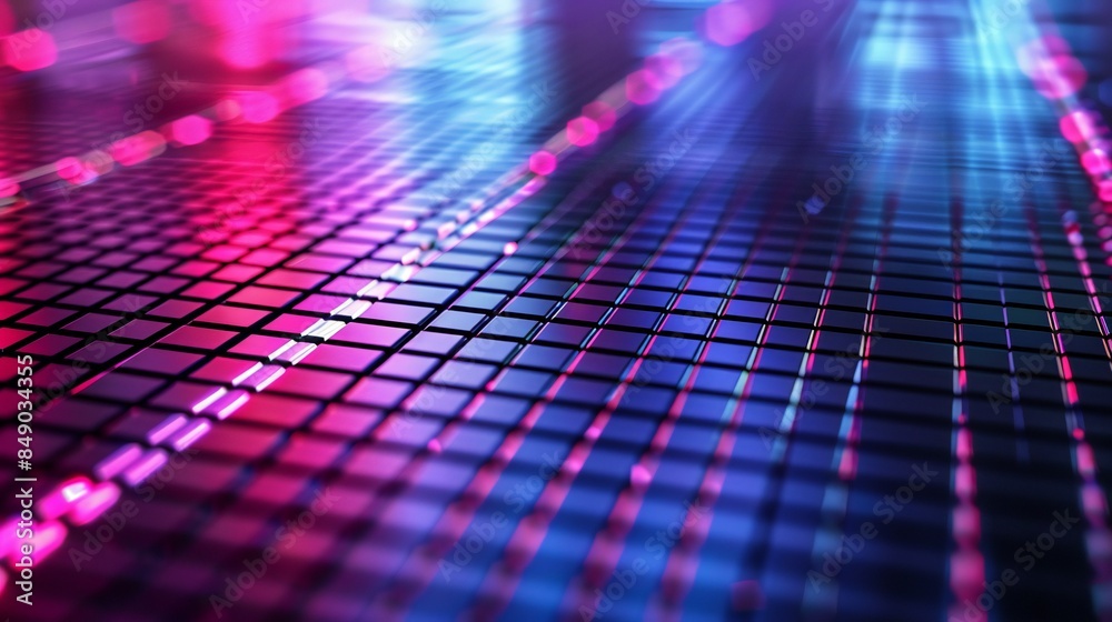 Digital grid lines, clean background, vibrant highlights, holographic effect, tech-inspired and modern layout. Digital grid lines, clean background, vibrant highlights, holographic effect, tech-inspired and modern layout.