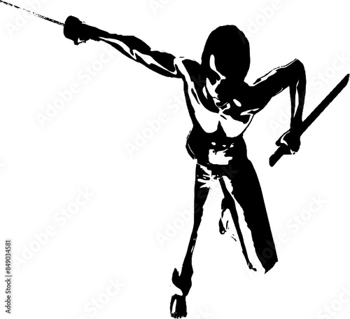 silhouette of a warrior