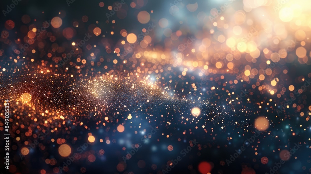 Shimmering Lights on Abstract Background Shimmering Lights on Abstract Background