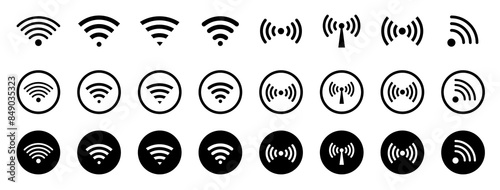  Wifi icon . wi-fi icon sign for remote internet access. Vector illustration