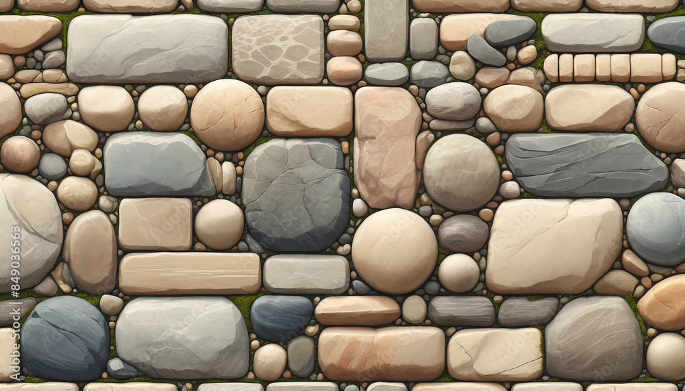 Natural stone pavement texture seamless design Natural stone pavement texture seamless design