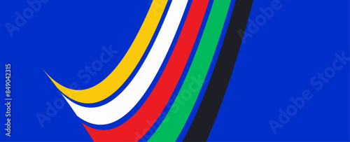 Germany 2024 euro soccer. Vector football-themed templates with colorful backgrounds, soccer balls, grass, trophy and team players. Layouts promote sports events, clubs, and championships
