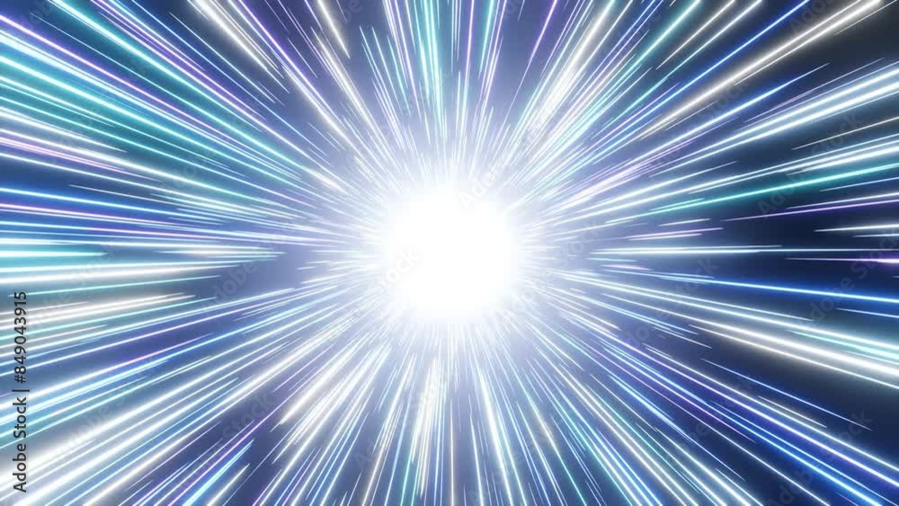 Abstract of light speed space warp, Loop animation. Abstract of light speed space warp, Loop animation.