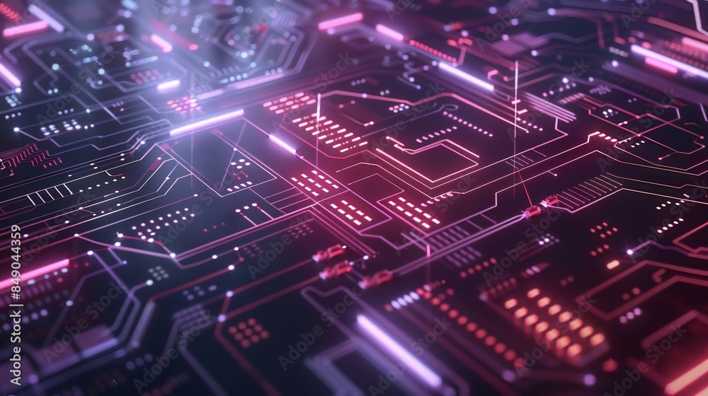 Clean and crisp background adorned with geometric circuit patterns, offering a sophisticated and futuristic atmosphere. Clean and crisp background adorned with geometric circuit patterns, offering a sophisticated and futuristic atmosphere.