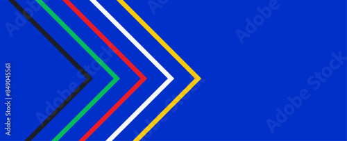 Colorful european soccer competition 2024. Germany 2024 euro soccer. Vector illustration banner design