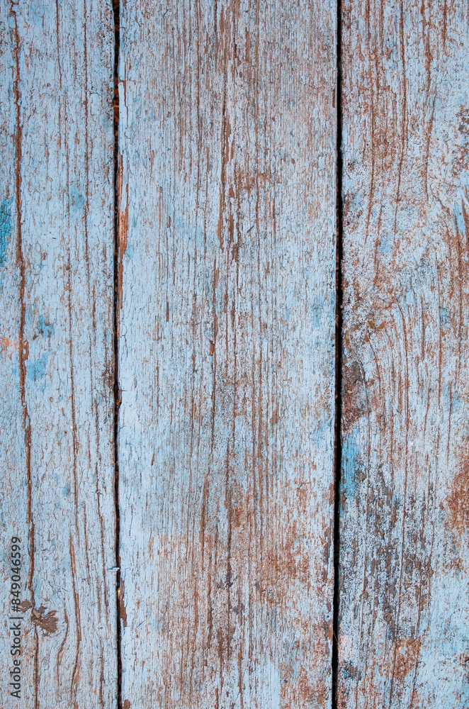 Obraz premium Old wooden surface with cracked paint