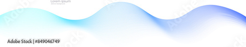 Vector wave dynamic music lines. Blue-violet abstract lines. Sound waves on transparent background for your design. Vector EPS 10
