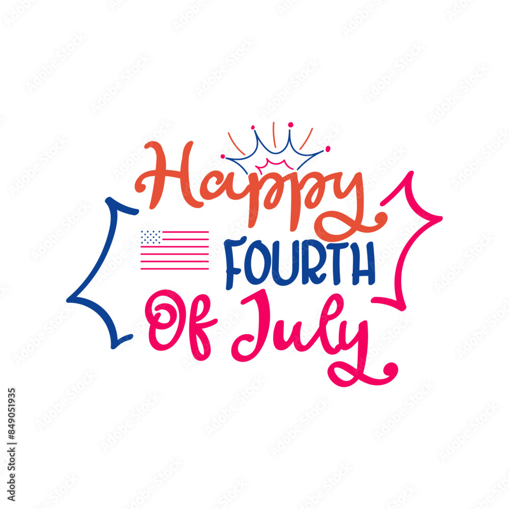 happy fourth of july design vector happy fourth of july design vector