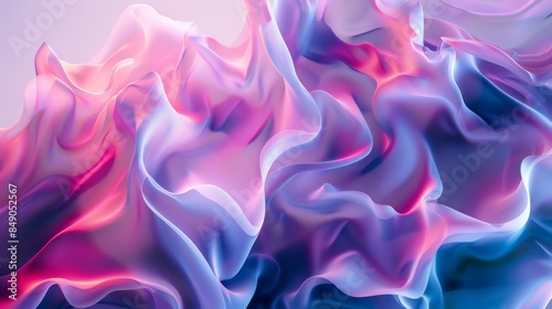 Abstract background with flowing colors in shades of pink, purple, and blue