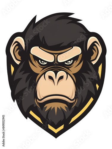 cartoon monkey head © Oleksandr