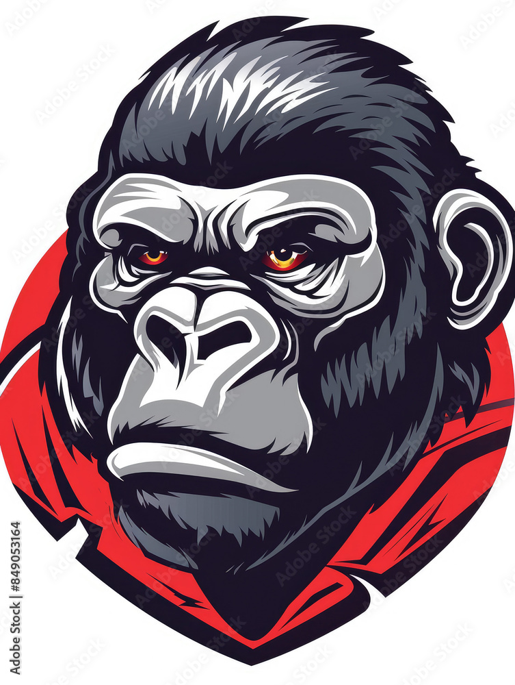 Fototapeta premium gorilla head mascot