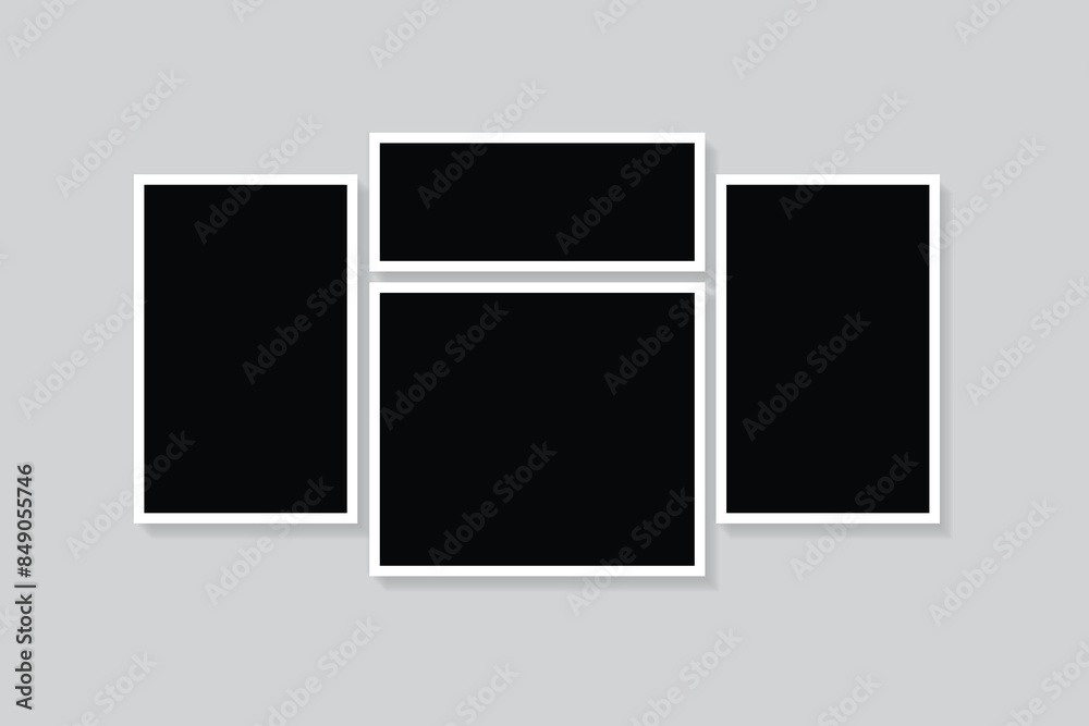 photo collage image frames white background photo collage image frames white background