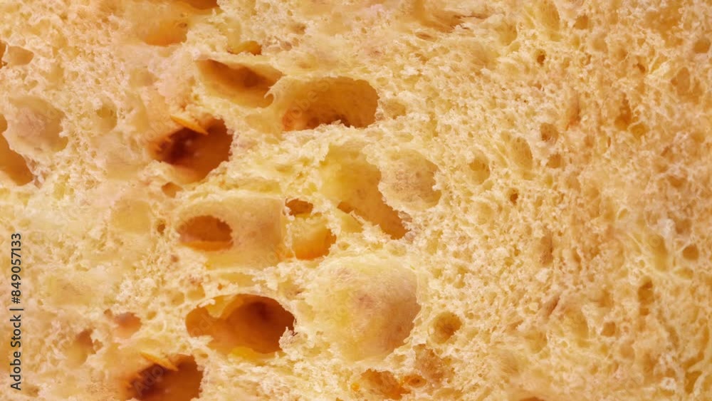 Cake Texture, rotation in circle. the cross section of the Easter cake, Turning. selective focus. Colombo (panettone) cake cross section Cake Texture, rotation in circle. the cross section of the Easter cake, Turning. selective focus. Colombo (panettone) cake cross section