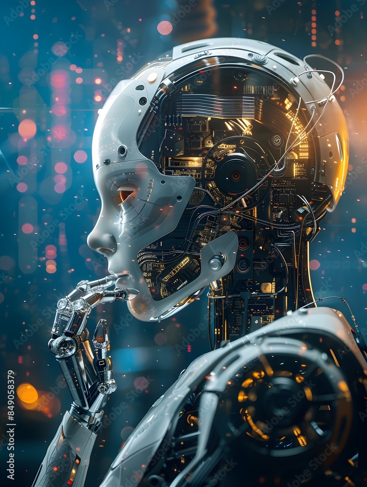Illustration of The rise of AI and its integration into various aspects of business and daily life continue to be a major focus. Ai Generate. Illustration of The rise of AI and its integration into various aspects of business and daily life continue to be a major focus. Ai Generate.