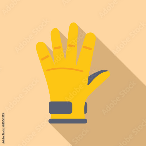 Yellow work glove protecting a worker's hand, essential safety gear for construction and industrial jobs