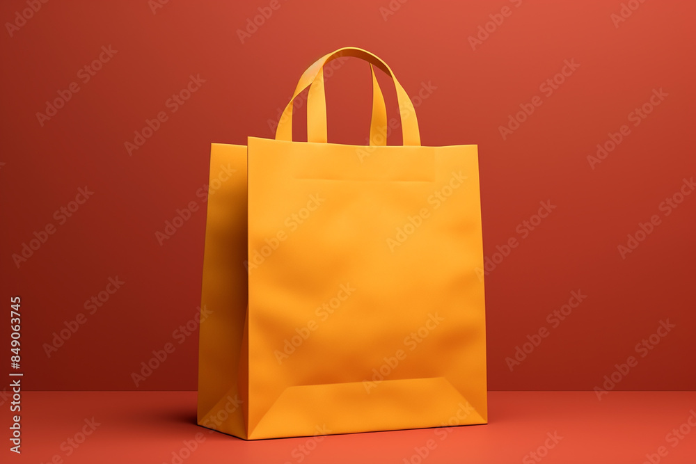 orange shopping bag