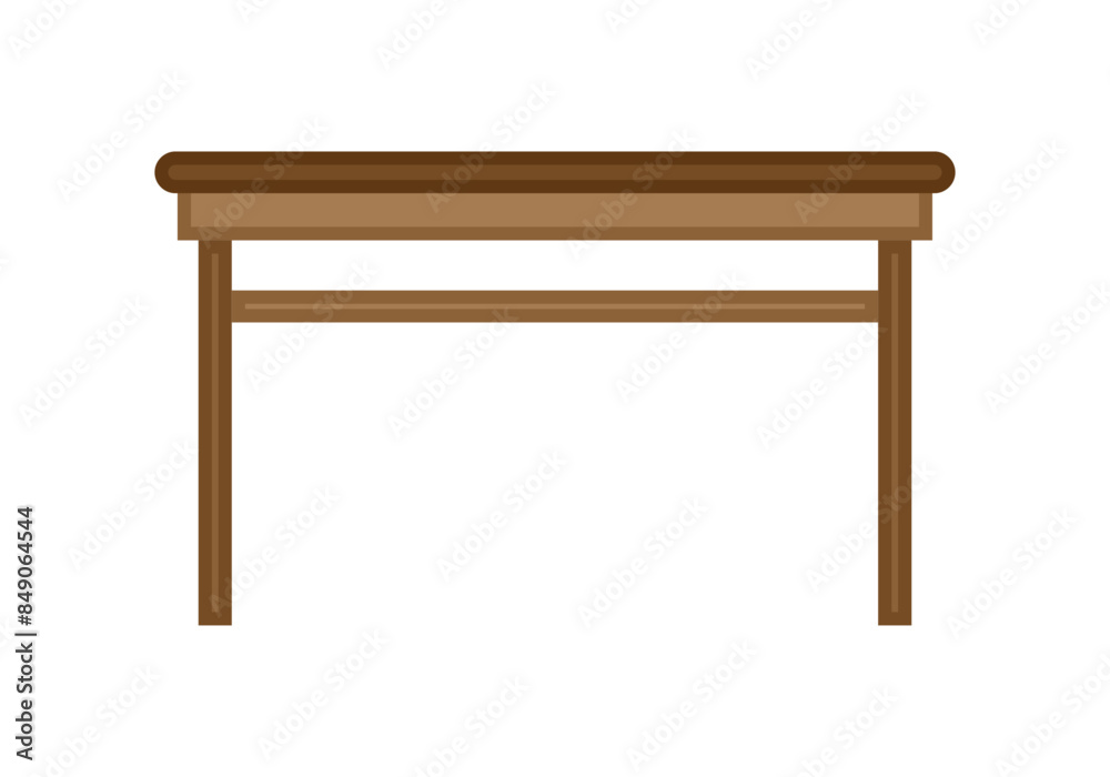 Mesa de madera en fondo blanco Mesa de madera en fondo blanco