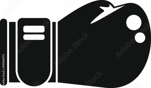 Boxing glove icon representing the concept of boxing and fighting sports